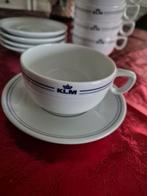 KLM Business Class Servies - kop en schotel, Gebruikt, Ophalen of Verzenden, Effen, Kop(pen) en/of Schotel(s)