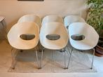 6x design eetkamerstoel 'large orbit' van sintesi (wit), Huis en Inrichting, Stoelen, Vijf, Zes of meer stoelen, Metaal, Modern