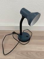 Donkerblauw retro bureaulampje, Ophalen, Zo goed als nieuw, Minder dan 50 cm