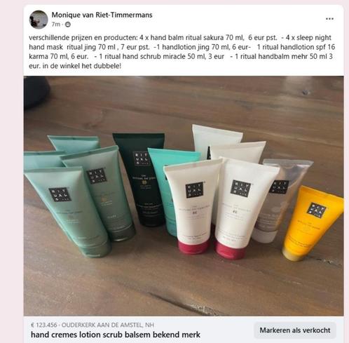 handproducten rituals, Sieraden, Tassen en Uiterlijk, Uiterlijk | Lichaamsverzorging, Nieuw, Bodylotion, Crème of Olie, Ophalen of Verzenden
