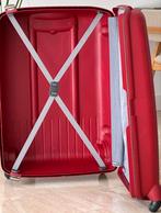 Rode Samsonite Koffer - Harde Schaal, Sieraden, Tassen en Uiterlijk, Gebruikt, Hard kunststof, 45 tot 55 cm, Slot