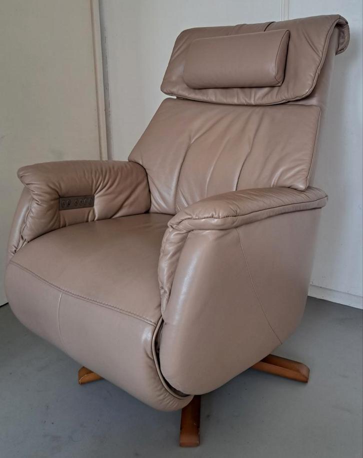 Prominent Sta-op relaxfauteuil Goteborg fauteuil op accu, Huis en Inrichting, Fauteuils, Zo goed als nieuw, Leer, 50 tot 75 cm