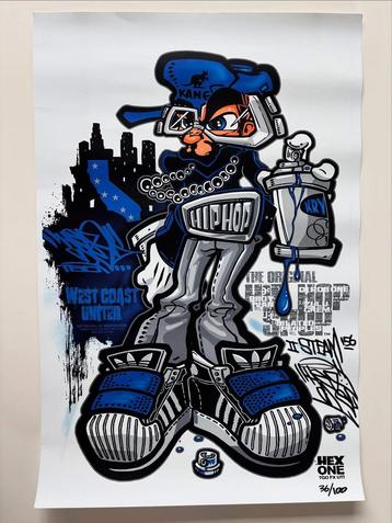 Kunst print HEX One Los Angeles graffiti Signed beschikbaar voor biedingen