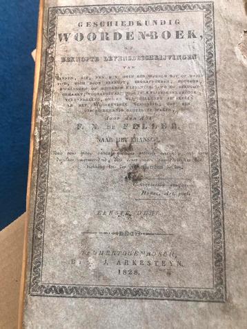 Feller Geschiedkundig Woordenboek - 25 Delen t.e.a.b. beschikbaar voor biedingen