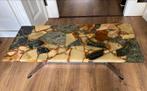 Vintage salontafel marmer, Ophalen, 100 tot 150 cm, 50 tot 100 cm, Minder dan 50 cm