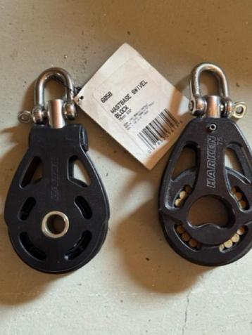 Verzameling Harken enkelschijfsblokken 80 en 60mm en andere beschikbaar voor biedingen