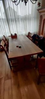 Klassieke Eiken eetkamertafel, Ophalen, Gebruikt, Eikenhout, 50 tot 100 cm