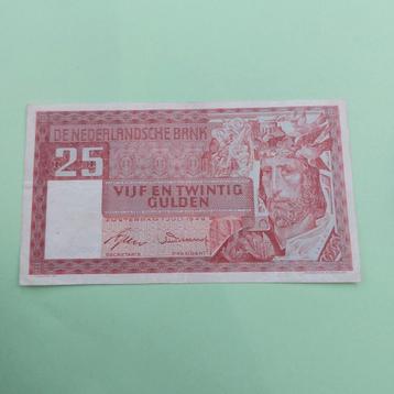 25 gulden biljet Koning Solomon uit 1949 in ZF
 beschikbaar voor biedingen