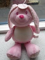 Konijn roze wit velours merk Tiamo gebloemde oren, Kinderen en Baby's, Speelgoed | Knuffels en Pluche, Ophalen of Verzenden, Nieuw