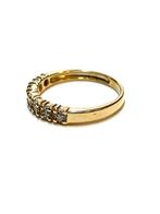 14k gouden ring met diamanten, -, -, Ophalen of Verzenden, Dame