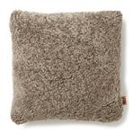 2 Schapenwollen kussenhoezen 45x45 cm Taupe, Ophalen of Verzenden, Nieuw, Vierkant