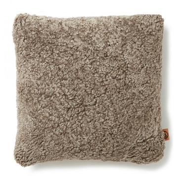 2 Schapenwollen kussenhoezen 45x45 cm Taupe beschikbaar voor biedingen