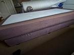 Boxspring 180x200, Ophalen, Bruin, Tweepersoons, Zo goed als nieuw