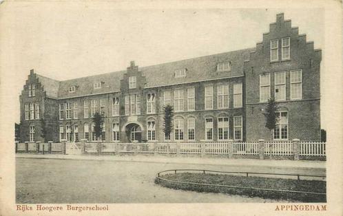 (300-397-041) Appingedam Rijks Hoogere Burgerschool, Verzamelen, Ansichtkaarten | Nederland, Groningen, Verzenden