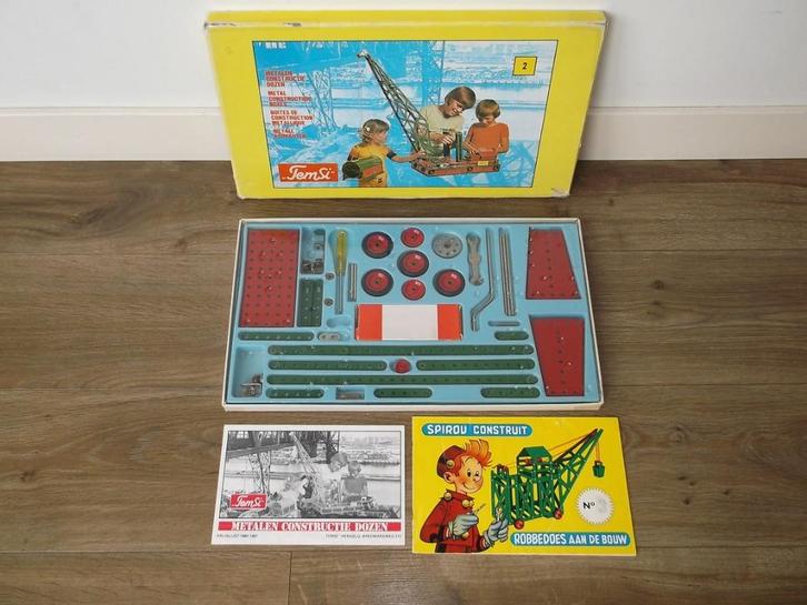 Vintage Metaal Constructie Semsi Speel Set, Kinderen en Baby's, Speelgoed | Educatief en Creatief, Gebruikt, Bouwen, Ophalen of Verzenden