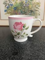 Mok met rozen in kruissteek, Keramiek, Ophalen of Verzenden, Zo goed als nieuw, Overige stijlen