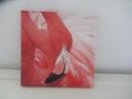 Schilderijtje met flamingo, Ophalen of Verzenden, Zo goed als nieuw, Wanddecoratie