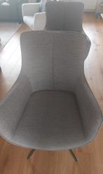 2 eetkamerstoelen Marceno, draaibaar met armleuningen, Huis en Inrichting, Stoelen, Ophalen, Twee, Zo goed als nieuw, Metaal