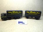 HERPA 1:87, MAN Huif-Combi " WILLY BRÜHN ", Zie Foto`s, Ophalen of Verzenden, Zo goed als nieuw, Bus of Vrachtwagen, Herpa