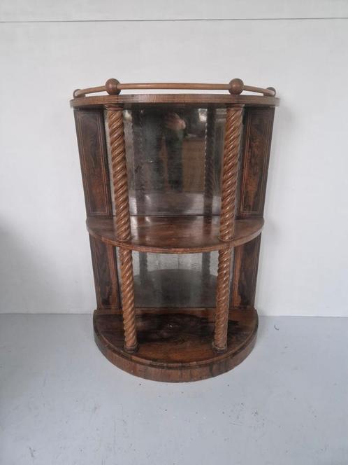 Art deco hal kastje noten hout spiegel. , Huis en Inrichting, Woonaccessoires | Overige, Gebruikt, Ophalen