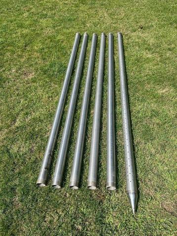 RVS buizenset 12 meter voor ramput, pompput, bronput beschikbaar voor biedingen