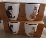 Twee Set van 4 keramieken koffiemokjes van Francien 150ml, Keramiek, Ophalen of Verzenden, Zo goed als nieuw, Overige stijlen