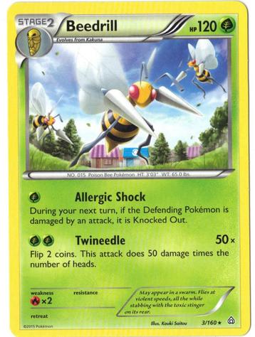 Primal Clash,  Beedrill [rare] 3/160 beschikbaar voor biedingen
