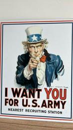I want you (‘oud’ bord), Verzamelen, Rechthoekig Staand, Deurposter of groter, Ophalen of Verzenden, Zo goed als nieuw