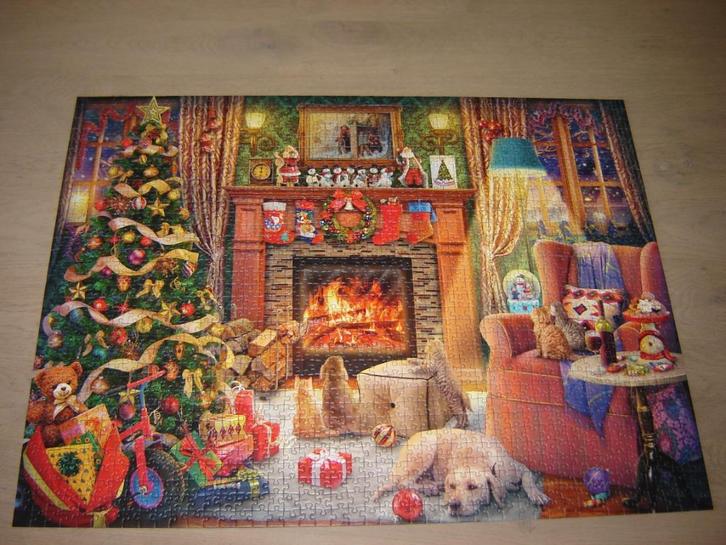 Puzzel Ravensburger Kerst CHRISTMAS EVE 1500 st., Hobby en Vrije tijd, Denksport en Puzzels, Zo goed als nieuw, Legpuzzel, 500 t/m 1500 stukjes