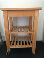 Bekväm keuken trolley / roltafel van Ikea, Huis en Inrichting, Ophalen, 50 tot 100 cm, Zo goed als nieuw, Overige houtsoorten