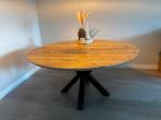 Eikenhouten tafel - 150cm diameter, Ophalen, Gebruikt, 100 tot 150 cm, Vier personen