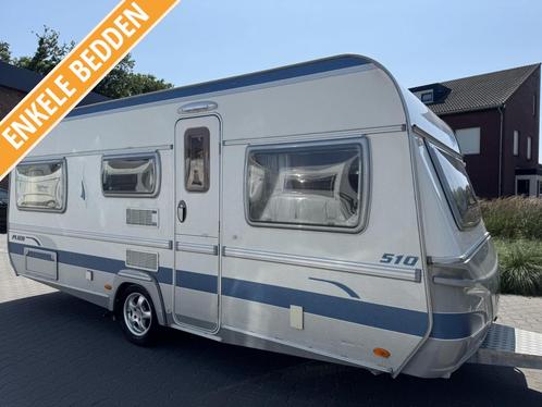 Fendt Platin 510 TG / aparte bedden / mover / levelsysteem, Caravans en Kamperen, Caravans, Bedrijf, tot en met 4, 1000 - 1250 kg