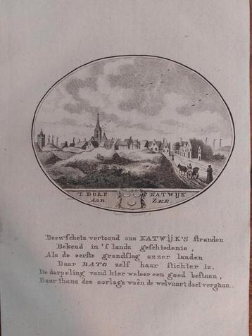 21,5 / 't dorp Katwijk aan Zee  Gravure van Ollefen & Bakker beschikbaar voor biedingen