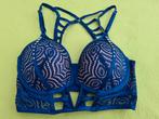 NIEUW sexy Voorgevormde BH vlauw met studs 75C, Ophalen, Blauw, BH