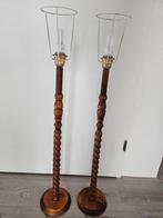 2 hoge vintage tafellampen, Huis en Inrichting, Ophalen of Verzenden, Gebruikt, 75 cm of meer