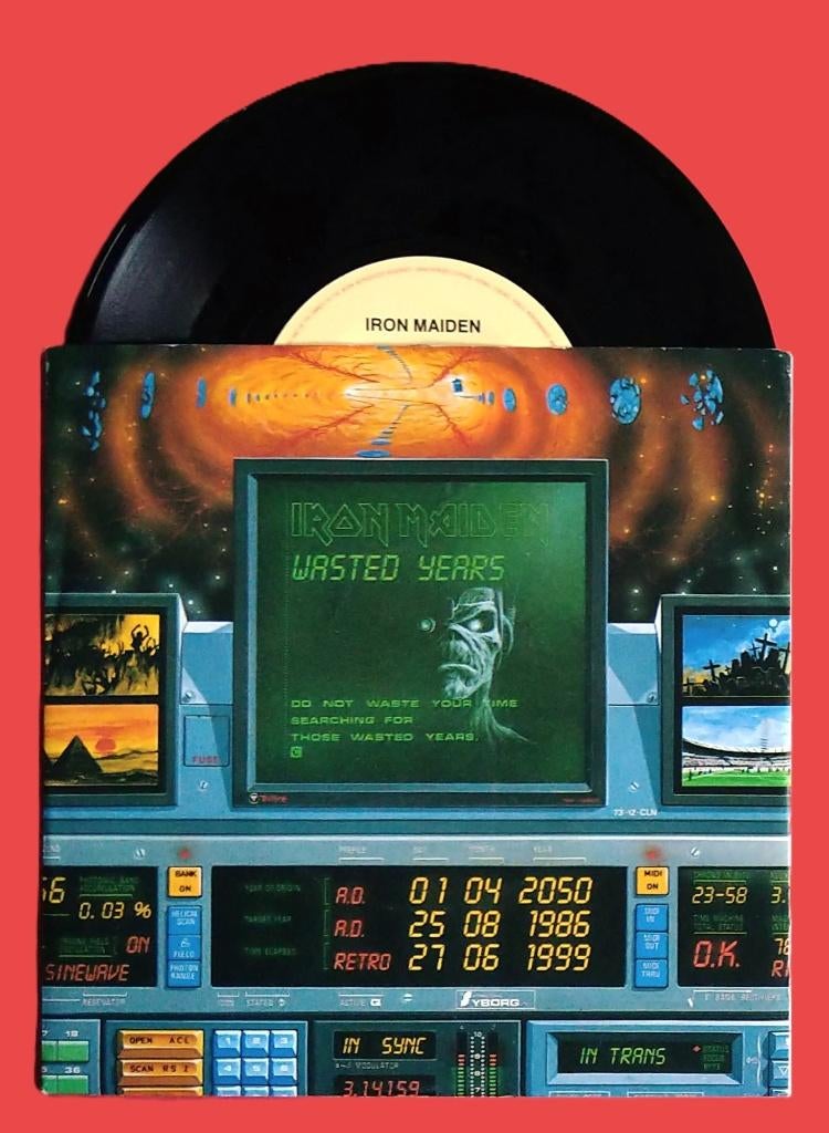 Top2000#0575 Iron Maiden - Wasted years (*), Cd's en Dvd's, Verzenden, Overige genres, 7 inch, Single