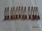 12 taartvorkjes hh 90, Ophalen of Verzenden, Gebruikt, Rvs of Chroom