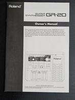 Owner's Manual Roland GR-20 Guitar Synthesizer, Ophalen of Verzenden, Zo goed als nieuw
