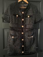 Prachtig winter jurkje Balmain style maat s, Ophalen of Verzenden, Zo goed als nieuw, Zwart, Boven de knie