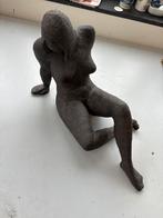 (E) Uniek keramisch sculptuur vrouw,jaren 60–80,chamotteklei, Verzenden, Gebruikt