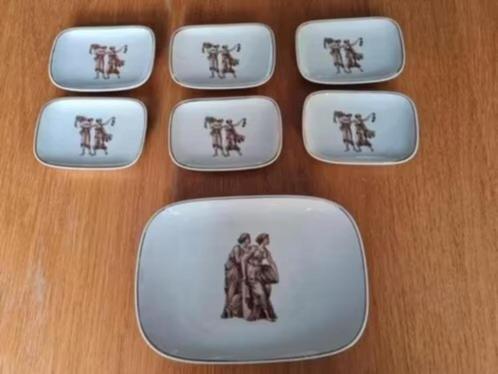 Bavaria Jaeger RMR  Mooie schoteltjes 7st., Verzamelen, Porselein, Kristal en Bestek, Zo goed als nieuw, Bord of Schaal, Porselein