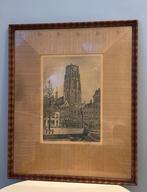 Ets Marius Janssen - Laurenskerk Rotterdam, Antiek en Kunst, Ophalen of Verzenden