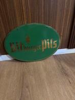 Bitburger Pils Emaille Reclamebord - 40x28 cm, Ophalen of Verzenden, Gebruikt, Reclamebord
