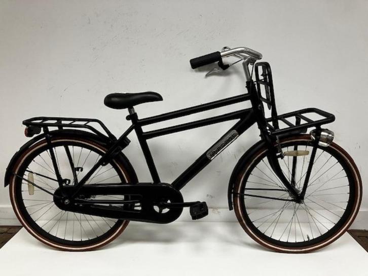 Popal Daily Dutch Basic 24 inch Jongensfiets Zwart, Fietsen en Brommers, Fietsen | Jongens, Gebruikt, 24 inch, Handrem, Ophalen of Verzenden