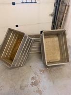 3x Aluminium bak, stapelbaar, Doe-het-zelf en Verbouw, Kratten en Dozen, Ophalen, Gebruikt, 40 tot 60 cm, 50 tot 75 cm