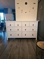 Ikea hemnes ladekast wit gebeitst met 8 lades., Huis en Inrichting, Kasten | Ladekasten, Ophalen, 5 laden of meer, Zo goed als nieuw