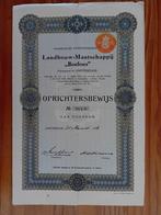 Aandeel Landbouw-Maatschappij BOELOES - 1916, Ophalen of Verzenden, Voor 1920, Aandeel