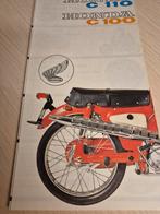 Jaren 60 Nederlands brommer Honda C100 C110 folder izgst, Ophalen of Verzenden, Zo goed als nieuw