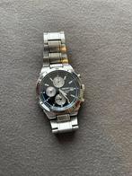 SEIKO ALARM CHRONOGRAPH STEEL BLUE, Ophalen, Zo goed als nieuw, Staal, Seiko
