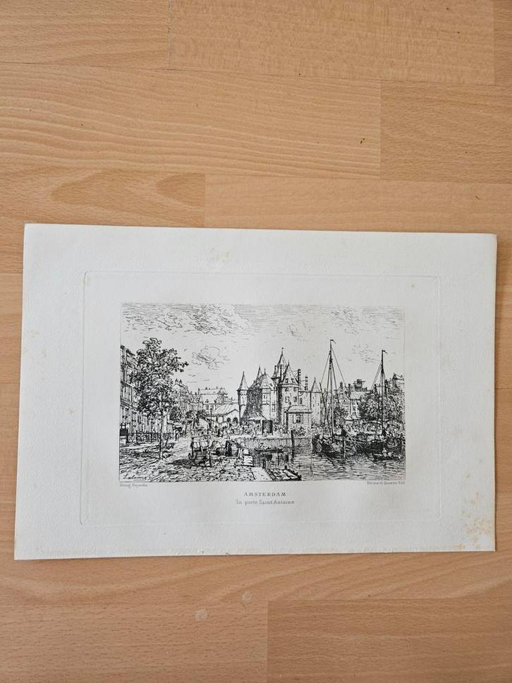 Verzameling 19 originele gravures uit 1881 Maxime Lalanne, Antiek en Kunst, Kunst | Etsen en Gravures, Ophalen of Verzenden